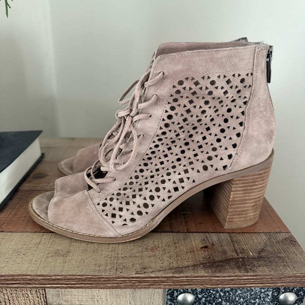 Vince Camuto Trevan Open Toe Bootie
